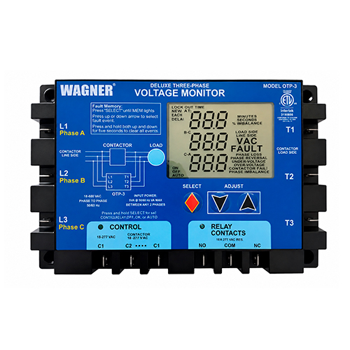 PROTECTOR DE VOLTAJE TRIFASICO PROGRAMABLE DTP-3 - WAGNER
